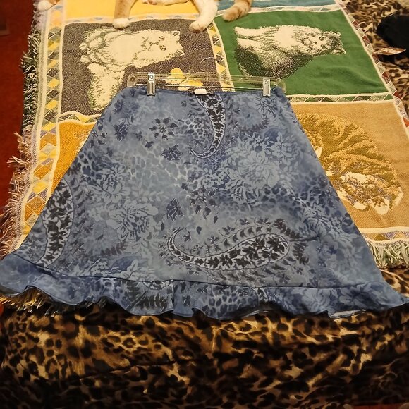 Aqua Blues Medium Women's Blue Swirl Skirt - Picture 5 of 13